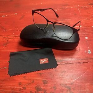RAY-BAN RB 6346 2904 Black Authentic Frames Eyeglasses with case & cloth 52-19